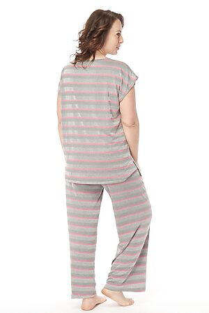 Пижама (брюки+майка) FIFTYPATES (Розовый полоска) 8-501 #115902