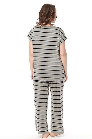 Пижама (брюки+майка) FIFTYPATES (Черный полоска) 8-501 #115904
