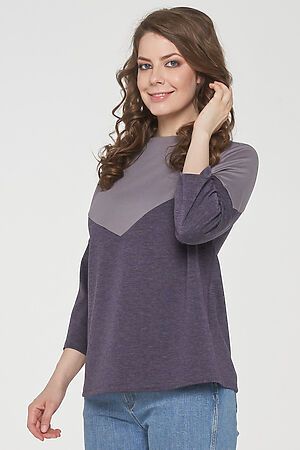 Блуза VAY (фиолетовый меланж/св.серый) #116450