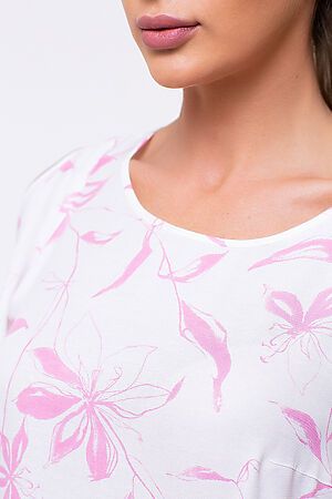 Блуза VEMINA (Бело-розовые цветы) 06.5411/682 #121743