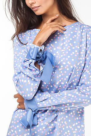 Блуза VILATTE (Голубой-бежевый) D29.629 #124708
