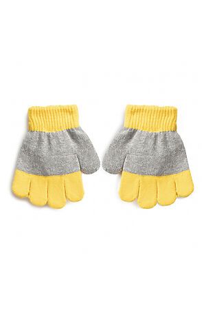 Перчатки PLAYTODAY (серый/Желтый) 197074 #126081