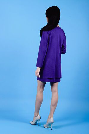 Комплект (Кардиган+Платье) Старые бренды (Фиолетовый) К 42 #126337