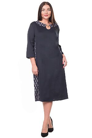 Платье Старые бренды (Темно-синий+принт) П 580 #127014