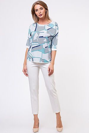 Блуза TUTACHI (Белый/ментол) А 442.2 #127313