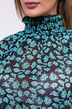 Блуза TUTACHI (Черный/зеленый) 3034 #127412
