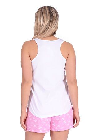 Пижама Старые бренды (Белый+бантики на розовом) ЖП 011 #127858