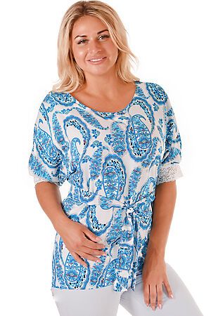Блуза Старые бренды (Огурцы синие) Ф 208/1 #127970