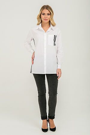 Рубашка GLOSS (Белый/черный) 24136-05 #128776