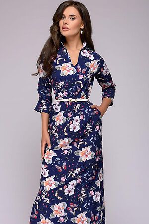 Платье 1001 DRESS (Темно-синий (цветочный принт)) DM01293DB #130670