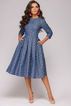 Платье 1001 DRESS (Синий (принт)) DM01178BB #130921