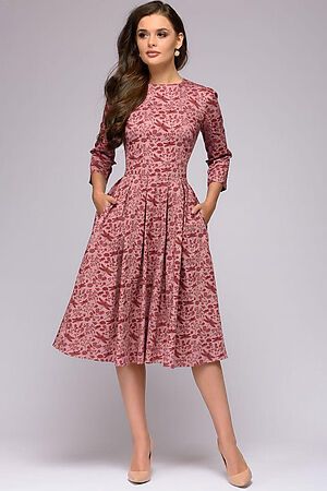 Платье 1001 DRESS (Розовый (принт)) DM01178PK #130927
