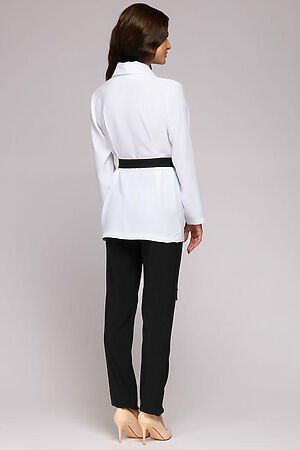 Костюм (Брюки+Жакет) 1001 DRESS (Белый/Черный) DM01515WH #134651