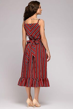 Платье 1001 DRESS (Бордовый (полоска)) DM01532BO #136451
