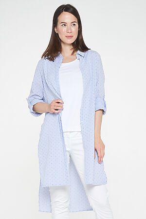 Блуза VAY (Белый-голубой) 191-3524-БХ03 #136488