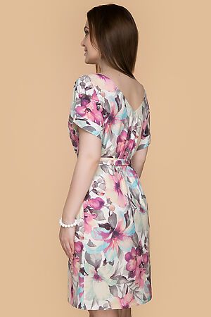 Платье BELLUCHE (Молочный/Серый/Розовый) Иствик #137437