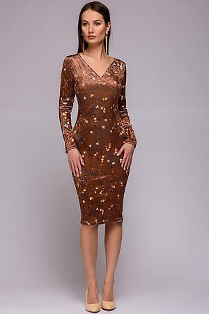 Платье 1001 DRESS (Коричневый) DM01233BR #137689