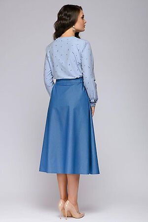 Блуза 1001 DRESS (Белый (Синяя полоска)) DM01559BL #137820