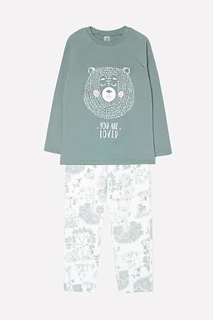 Пижама CROCKID (Серо-зеленый) #139852