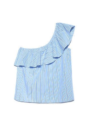 Блуза CONTE ELEGANT (blue-white) #140381