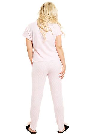 Пижама Старые бренды (Розовый с горохом) ЖП 026 #144371