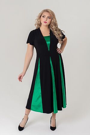 Платье SPARADA (Черный/зеленый) пл_фиеста_09чернзел #145182