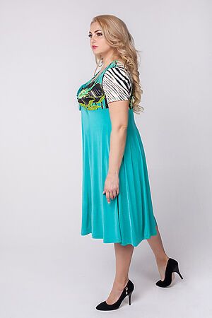 Платье SPARADA (Бирюза/цветы бирюза) #145284