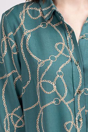 Блуза VILATTE (Зеленый-бежевый) D29.640 #149373