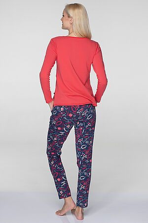 Комплект (Кофта+брюки) KEY (Красный/темно-синий) #158457