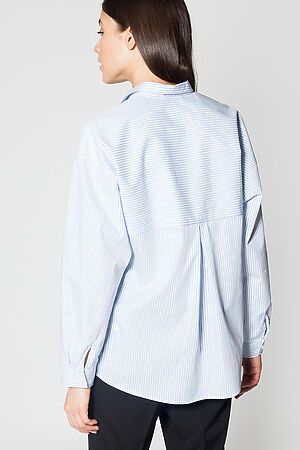 Рубашка VILATTE (Белый-голубой) D29.658 #172126