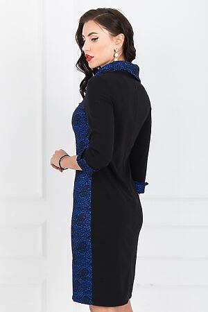 Платье LADY TAIGA (Черный / синий) П1124-13 #173383