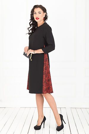 Платье LADY TAIGA (Черный, красный) П1049-13 #173704
