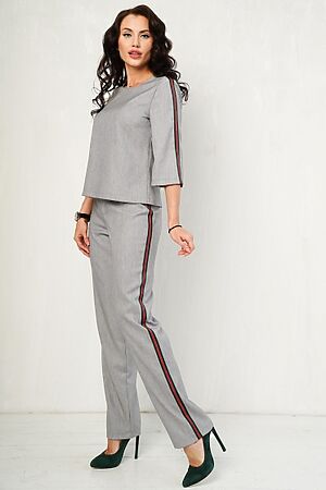 Костюм (блуза+брюки) LADY TAIGA (Серый) К911-11 #173907