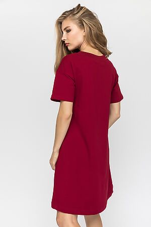 Платье GLOSS (Темно-красный, черный	) 25304-15 #176178