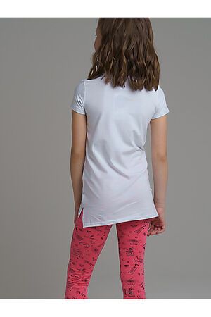 Комплект (футболка+легинсы) PLAYTODAY (Белый,светло-розовый) 220122019 #178500