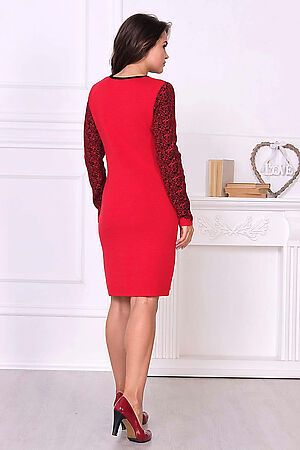 Платье СТИЛЬ (Красно-черный микс) А-159 #183060