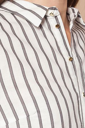 Блуза VILATTE (Белый-серый) D29.657 #185018