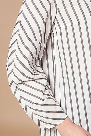 Блуза VILATTE (Белый-серый) D29.657 #185018