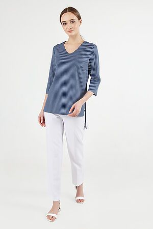 Блуза REMIX (Синий, белая полоска) 6701 #186543