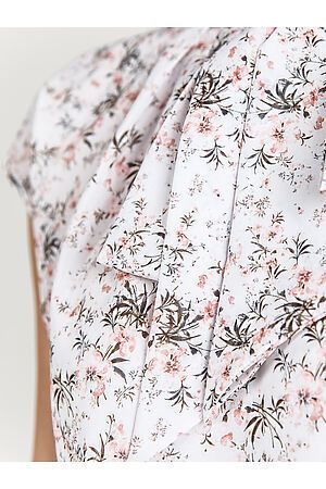 Блуза REMIX (Белый, розовые цветы) 6706 #186546