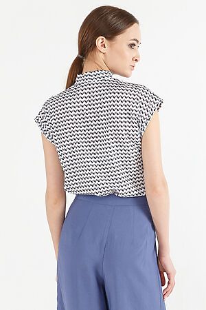 Блуза REMIX (Белый, геометрия) 6706/2 #186649