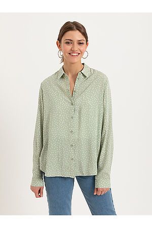 Блуза NOTA BENE (Зеленый принт) 0804010506 #190401