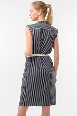 Платье REMIX (Темно-серый, полоска) 7790 #191875