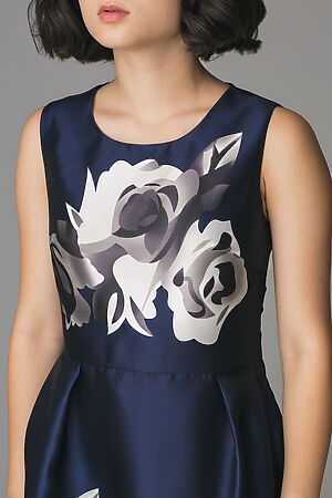 Платье MERSADA (Темно-синий, белый) 96636 #192663