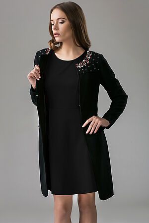 Костюм: платье и пальто MERSADA (Черный) 87715 #193115