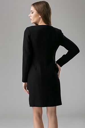 Костюм: платье и пальто MERSADA (Черный) 87715 #193115