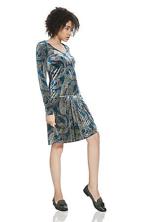 Платье MERSADA (Светло-серый, темно-синий) 57723 #193301