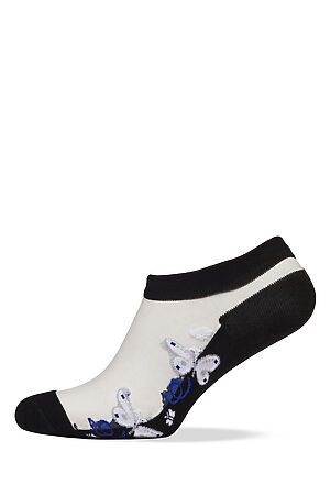 Укороченные носки "Воспоминания о лете" LE CABARET (Черный, белый, серый) 204289 #194659