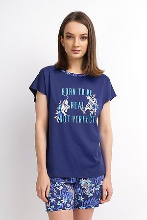 Комплект (футболка+шорты) CLEVER (Т.синий/молочный) LP20-827/1 #194854