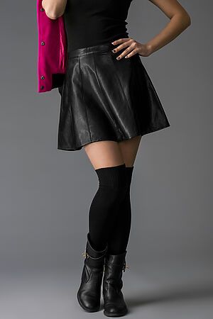 Кожаная юбка Чикаго для Кейтлин MERSADA (Черный) 105113 #195466